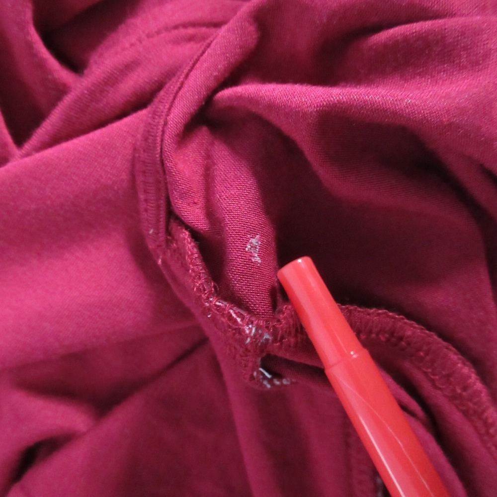 Hale Bob Robe Medium Red Bamboo Spandex Tie Waist Soft Cool Organic NWT - Picture 12 of 13